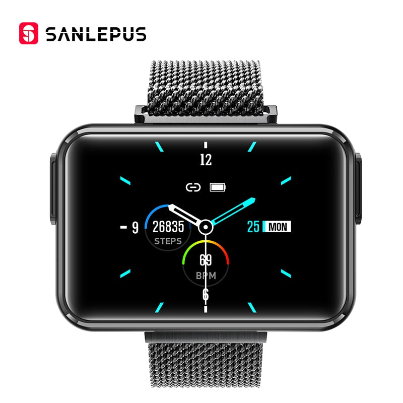 NEW SANLEPUS Smart Watch Men Women Smartwatch With Wireless Headphones Bluetooth
