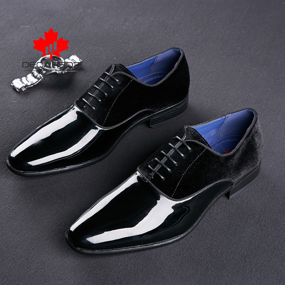 DECARSDZ Men Dress Shoes Men Spring Wedding Fashion Office High Quality Leather