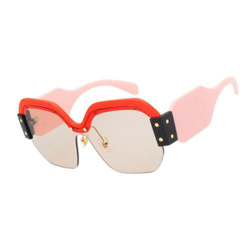 Half Frame Sunglasses Women Men