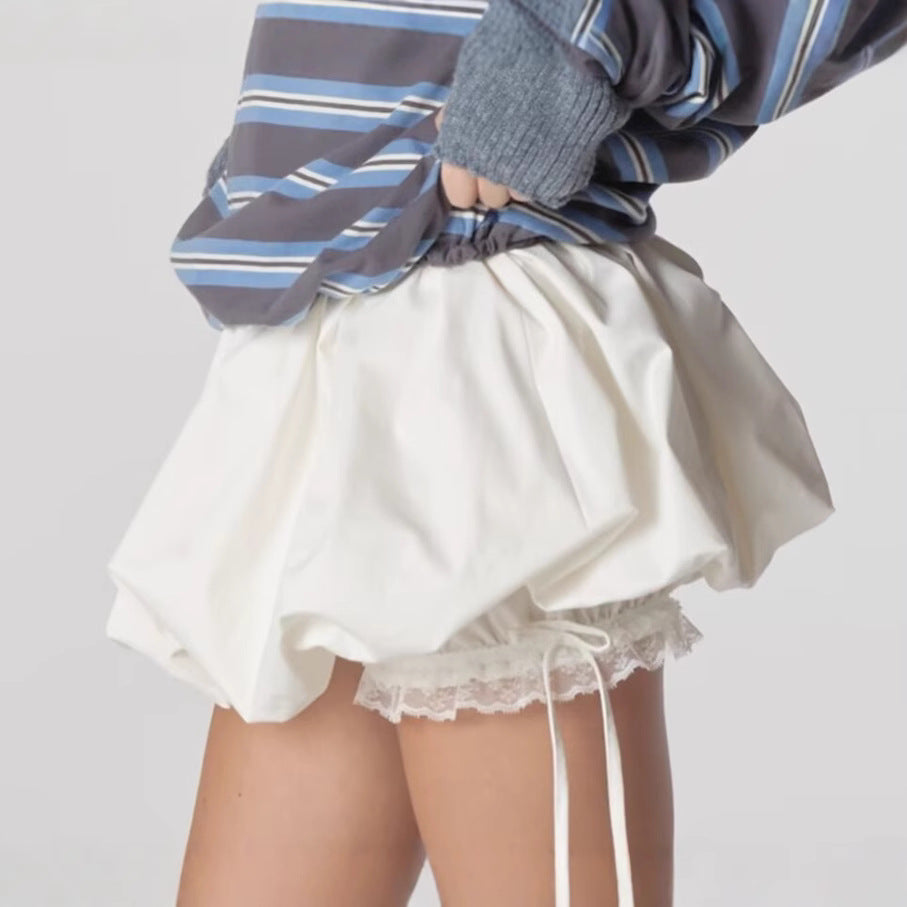 Lace fluffy skirt for women