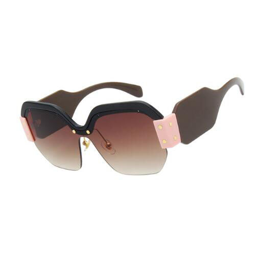 Half Frame Sunglasses Women Men