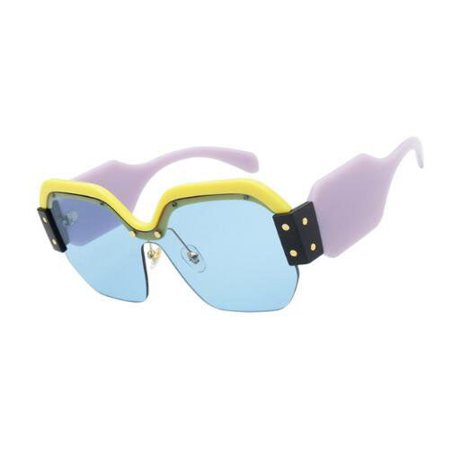 Half Frame Sunglasses Women Men