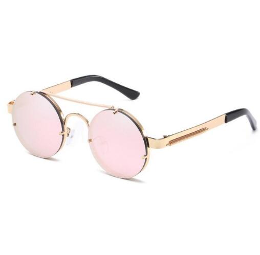 Retro Round Steampunk Sunglasses Women