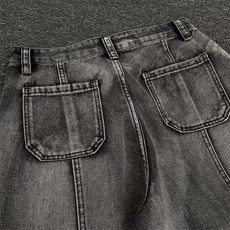 Multi pocket workwear jeans for men