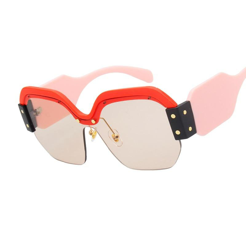 Half Frame Sunglasses Women Men