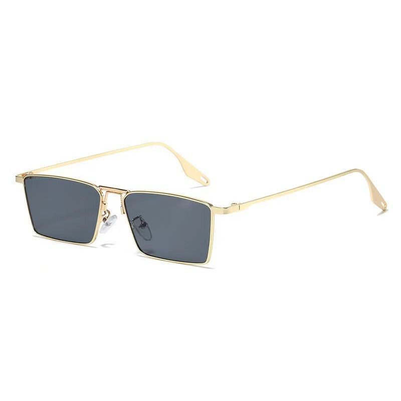 Box metal sunglasses for men and women driving sunglasses