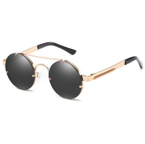 Retro Round Steampunk Sunglasses Women